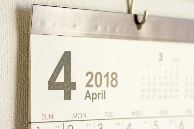 4月カレンダー画像